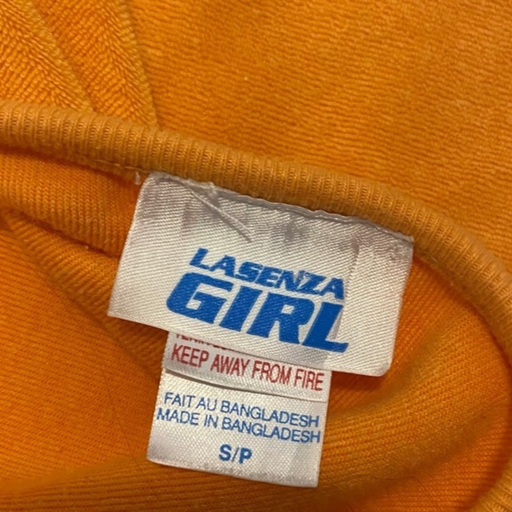 LA SENZA ORANGE HALTER NECK MINI DRESS SWIMWEAR COVER-UP SIZE SMALL - Picture 5 of 6